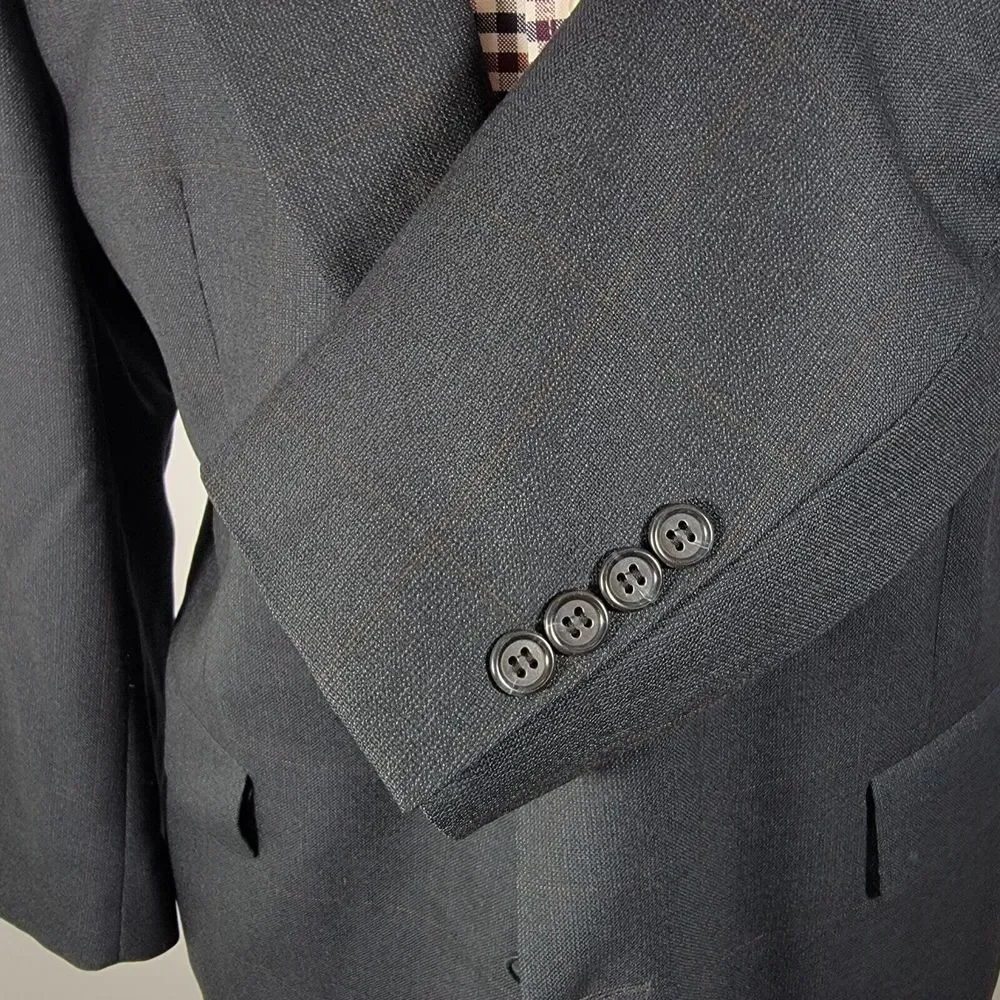 Hart Schaffner Marx Softly Tailored Men's Sport‎ Coat Blazer Two Button Navy 43S